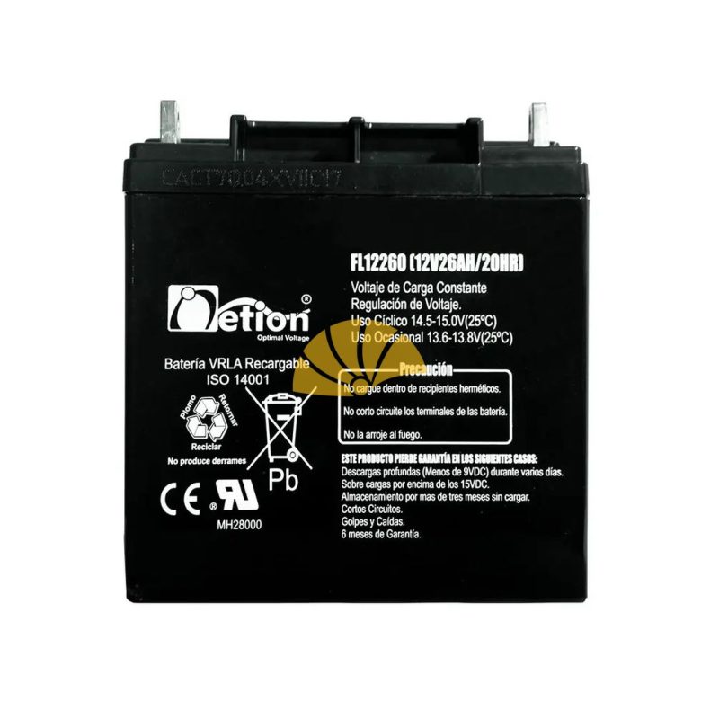 BATERÍAS NETION 12V-26AH AGM