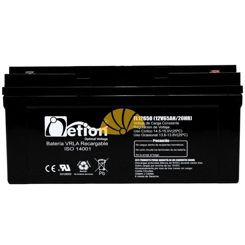 BATERÍAS NETION 12V-65AH AGM