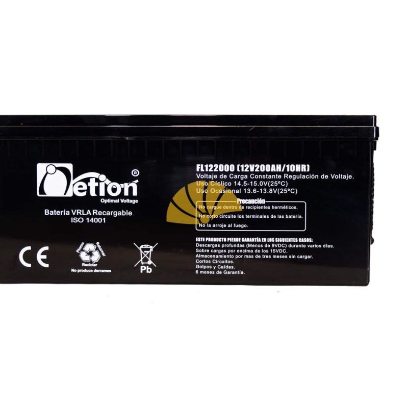 BATERÍAS NETION 12V-200AH AGM